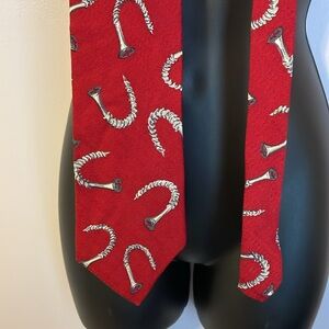 Millennium 2000 Steven Krauss “Screw U” Maroon Red Silk Necktie Tie